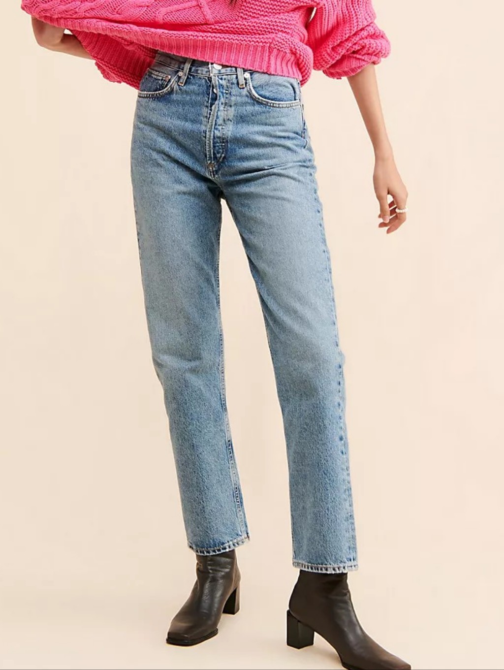 Agolde 90's Pinch Waist High Rise Blue Jeans - Size 32